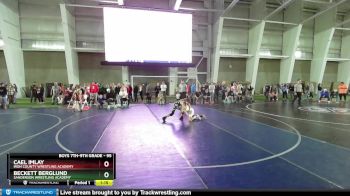 95 lbs Cons. Round 4 - Cael Imlay, Iron County Wrestling Academy vs Beckett Berglund, Sanderson Wrestling Academy