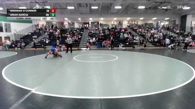 84 lbs Cons. Semi - Uriah Garcia, BullTrained vs Brennan O`Connor, Kearney Matcats