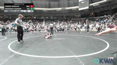 49 lbs Round Of 32 - Camden Wresche, Warhorse Wrestling Club vs Kreedence Haderer, Redskins Wrestling Club