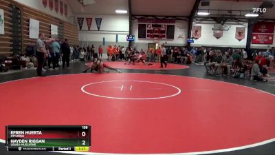 138 lbs Cons. Round 2 - Efren Huerta, Ottumwa vs Hayden Riggan, Louisa-Muscatine