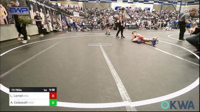 73-76 lbs Semifinal - Lukas Lomeli, Shelton Wrestling Academy vs Adrian Colescott, Madill Takedown