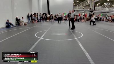 100 lbs Round 2 (4 Team) - Jean-Paul McGowan, Dragons United vs Jaxon Zapatocky, Mat Assassins Black