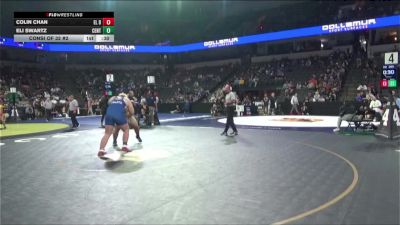 285 lbs Consi Of 32 #2 - Colin Chan, El Dorado (SS) vs Eli Swartz, Central Catholic (SJ)