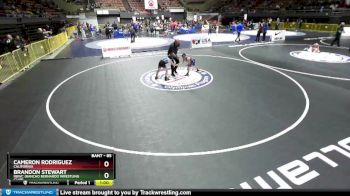 85 lbs Semifinal - Brandon Stewart, RBWC (Rancho Bernardo Wrestling Club) vs Cameron Rodriguez, California