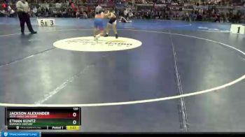 120 lbs Champ. Round 1 - Ethan Kuntz, Bismarck Century vs Jackson Alexander, West Fargo Sheyenne