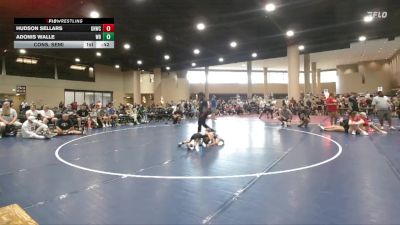 45 lbs Cons. Semi - Hudson Sellars, Grappling House Wrestling Club vs Adonis Walle, Walle Boys