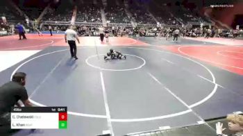 49 lbs Semifinal - Chase Chelewski, Colorado Outlaws vs Landon Khan, Bear Cave