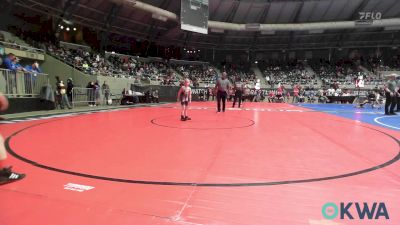 66 lbs Consi Of 8 #2 - Caleb Foshee, Broken Arrow Wrestling Club vs Easton Rowe, Ponca City Wildcat Wrestling