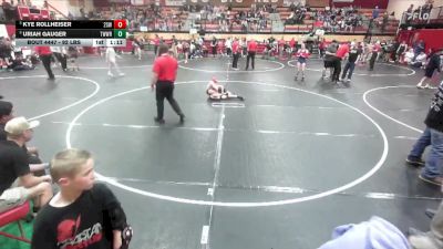 92 lbs Cons. Sub-semis - Kye Rollheiser, 208 Spartan WC vs Uriah Gauger, TW Wrestling