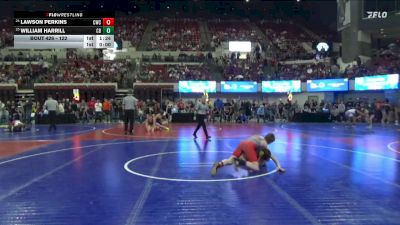 122 lbs Champ. Round 2 - Lawson Perkins, Conrad Wrestling Club vs William Harrill, Cut Bank