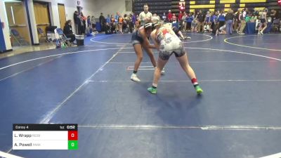 118 lbs Consy 4 - Libby Wrapp, Redbank Valley vs Anniya Powell, Parkersburg South-WV