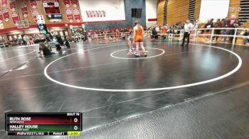 135 lbs Champ. Round 1 - Ruth Rose, Newcastle vs Halley House, Cheyenne East