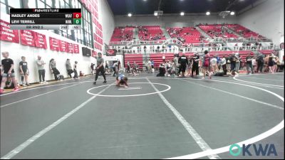 98 lbs Semifinal - Amiah Huerta, F-5 Grappling vs Taytum Welchel, Harrah Little League Wrestling