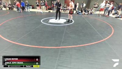 182 lbs Champ. Round 2 - Logan Royer, OR vs Jairus Joph Oraya, WA