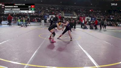 130 lbs Cons. Round 4 - Paisley Cordiner, Crook County vs Makenzie Weza, Lewiston