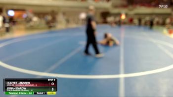 105 lbs Semis & 1st Wrestleback (8 Team) - Hunter Janssen, STMA (St. Michael/Albertville) vs Jonah Karow, Z-M (Zumbrota/Mazeppa)