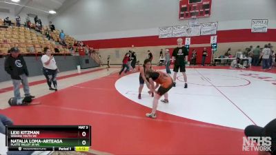 98-109 lbs Round 5 - Lexi Kitzman, Wiggins Youth WC vs Natalia Loma-Arteaga, Platte Valley Jr WC