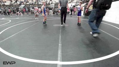 64 lbs Rr Rnd 3 - Loxus Farley, Chickasha Youth Wrestling vs Tatum Hawkins, Noble Takedown Club