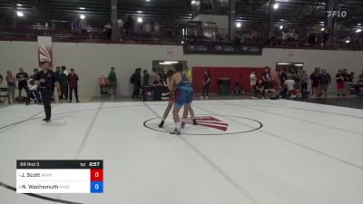 72 kg Rr Rnd 3 - Justus Scott, Army (WCAP) vs Noah Wachsmuth, Nyac