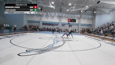 126 lbs Round 1 (16 Team) - Alex Blanc, West Forsyth vs Desmond James, South Gwinnett