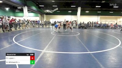 215 lbs Round Of 64 - Rafael Lopez, FL vs Ryland Whitworth, CA