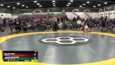 85 lbs Round 2 (8 Team) - Rylan Wax, POWA vs Jaxon Kraemer, Untouchables