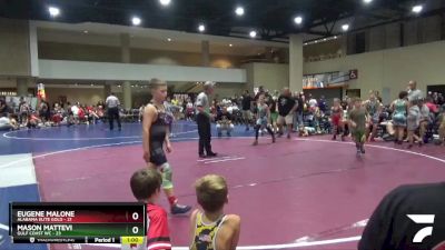 90 lbs Round 4 (6 Team) - Mason Mattevi, Gulf Coast WC vs Eugene Malone, Alabama Elite Gold