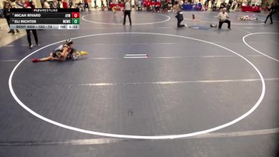 12U - 74 lbs Semis - Eli Richter, West Central Wrestling Club vs Micah Rivard, Anoka Youth Wrestling