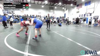 130/140 lbs Rr Rnd 2 - Ella Brown (130), Choctaw Ironman vs Arabella Bruce, ARDMORE TAKEDOWN CLUB