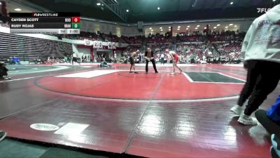 113 lbs Quarterfinals (8 Team) - Cayden Scott, BIXBY vs Rudy Rojas, BROKEN ARROW