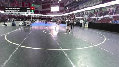 120 lbs 11th Place Match - Sawyer Lindley, Rocky Mountain vs Michael Nelson, Centennial