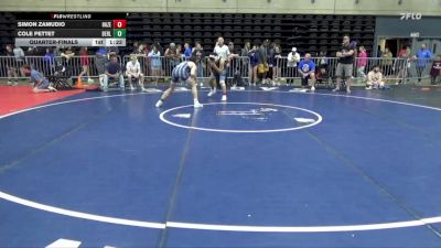 152 lbs Quarterfinal - Simon Zamudio, Hazelton vs Cole Pettet, Berlin