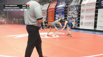 155 Class 2 lbs Champ. Round 1 - Ella Kimbrough, Lafayette (Wildwood) vs Brooklyn Koepkey, Grain Valley