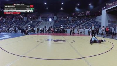 141 lbs Champ. Round 1 - Andre Ourk, Cumberland (Tenn.) vs Eric Williams, St. Thomas University