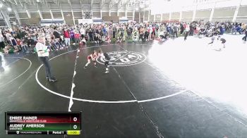 55 lbs Cons. Semi - Emree Rainer, Grantsville Wrestling Club vs Audrey Amerson, Shootbox