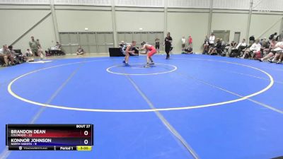 157 lbs Placement Matches (16 Team) - Brandon Dean, Colorado vs Konnor Johnson, North Dakota