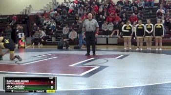 182 lbs Quarterfinal - Zach Adelmund, Dike-New Hartford vs Max Janssen, Vinton-Shellsburg