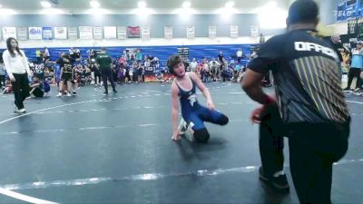 70/75 Round 1 - Carson Dynski, Summerville Take Down vs Tanner Bell, Might Warriors Wrestling Acad