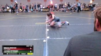 52 lbs Round 1 - Cayden Petersen, Lions Wrestling Academy vs Brock Erisman, Unattached