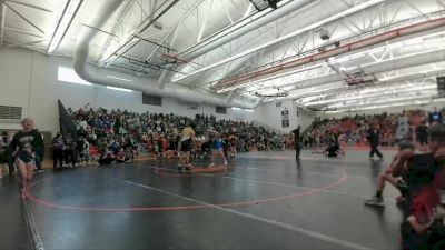 138 lbs Quarterfinal - Isiah Fox, Laurel Middle School vs Garrett Henley, Lovell Middle School