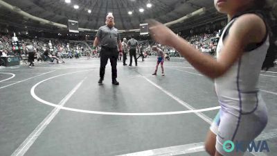 40 lbs Round Of 32 - Stetson Phillips, Smith Wrestling Academy vs Hazel Wynn, El Reno Wrestling Club