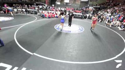 110 lbs Destiny Huitron, LAWA - Los Angles Wrestling Association vs Aliah Bertalotto, SJWA - San Joaquin Wrestling Association