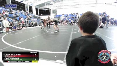 120 lbs Semis (4 Team) - Casen McAlister, Slyfox Black vs Cayson Vobian, Potentially Dangerous