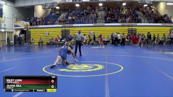 120 lbs Champ. Round 1 - Riley Luna, Curtis (Girls) vs Olivia Gill, FINDLAY