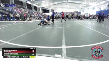 130 lbs Cons. Round 2 - Hagen Graves, Trailblazer vs Colton McCool, Linn County