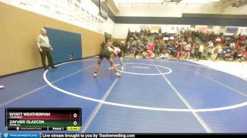 165 lbs Cons. Round 2 - Wyatt Weatherman, Cashmere vs Zayvier Olazcon, Othello