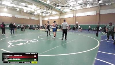 285 lbs Champ. Round 3 - Santiago Herrera, Colony vs Romario Bonilla, Perris