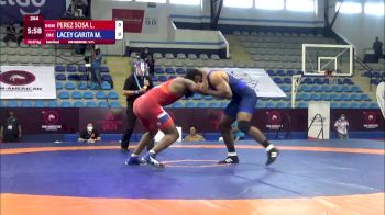 97 kg Semifinal - Luis Miguel Perez Sosa, Dominican Republic vs Maxwell Lemar Lacey Garita, Costa Rica