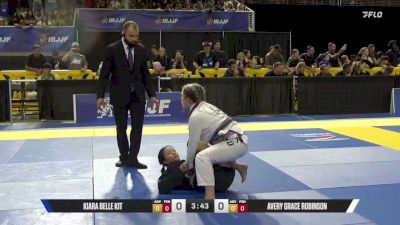 Avery Grace Robinson vs Kiara Belle Kit 2026 Pan Kids Jiu-Jitsu IBJJF Championship