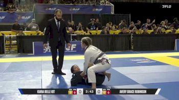 Avery Grace Robinson vs Kiara Belle Kit 2026 Pan Kids Jiu-Jitsu IBJJF Championship